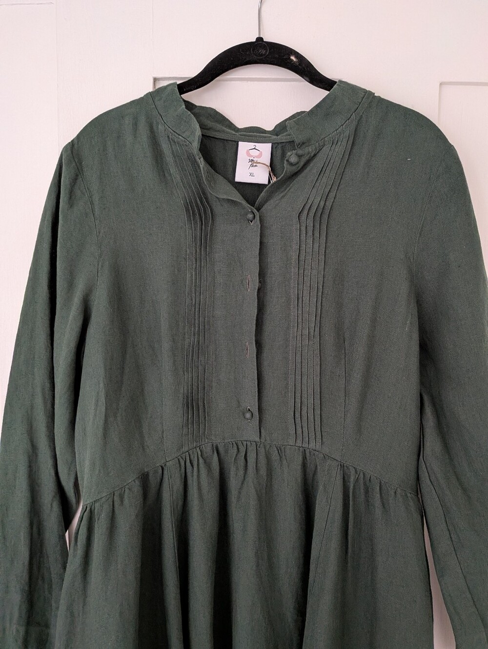 Son de Flor "Eliza" Dress in Evergreen, NWT - Picture 8 of 9